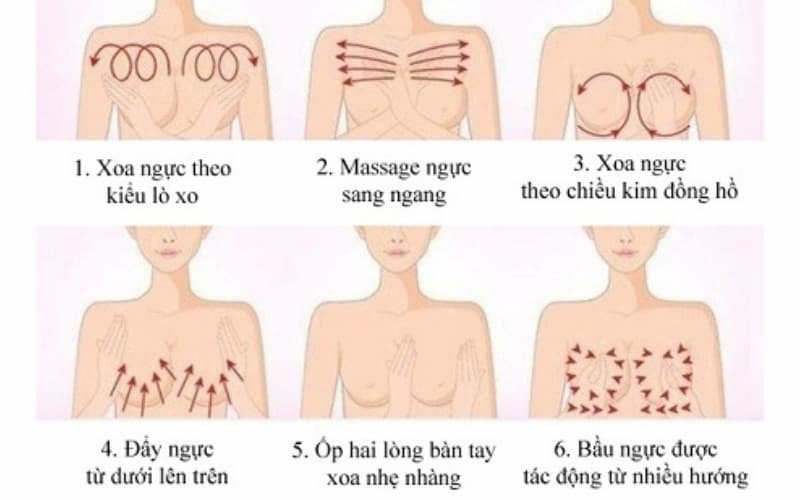 Massage thường xuyên giúp ngực tròn và to hơn
