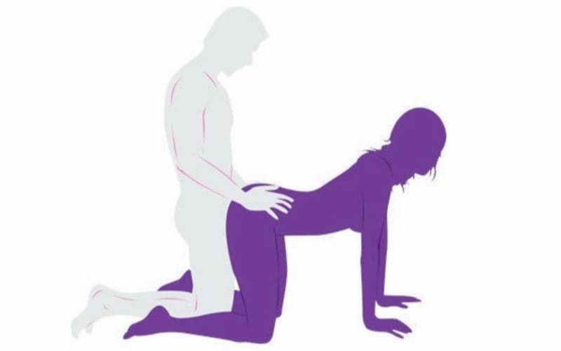 Tư thế Doggy chơi từ đằng sau